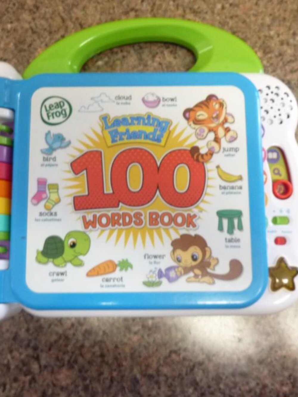 Leap Frog Learning Friends 100 English & Spanish Words Book .
